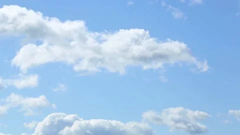 White clouds against a blue sky. asmr Stock Footage 239632443