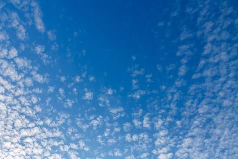 White clouds against the blue sky for scenery of an image or article about ec Foto stock