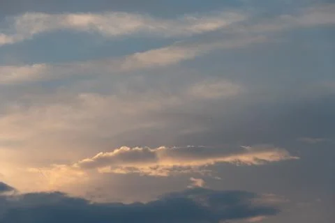 White clouds against a blue sky Stock Photos