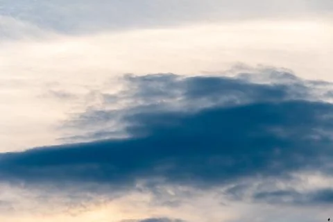 White clouds against a blue sky Stock Photos