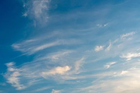 White clouds against a blue sky Stock Photos
