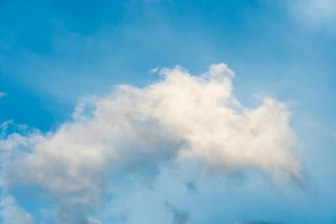 White clouds against a blue sky Stock Photos
