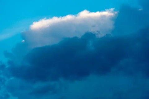 White clouds against a blue sky Stock Photos