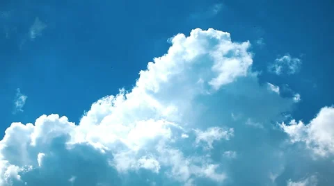 White clouds and blue sky. timelapse. Stock Footage 59020643