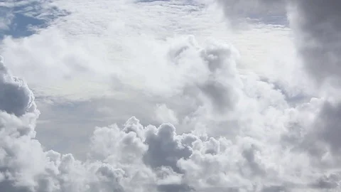 White Clouds and Blue Sky Stock Footage 78618624