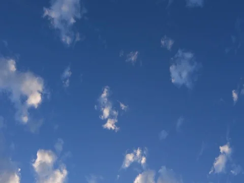 White clouds and blue sky Stock Footage 79224769
