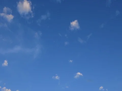White clouds and blue sky Stock Footage 79233004