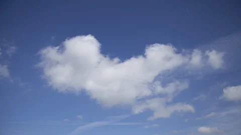 White Clouds and Blue Sky  Timelapse Stock Footage 98503356