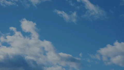 White clouds and blue sky .time lapse Stock Footage 150222123