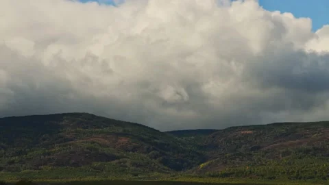 White clouds and the blue sky timelapse. Stock Footage 180542601