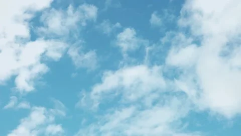 White clouds and blue sky. Timelapse Stock Footage 207662767