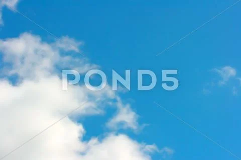 White clouds and blue sky Stock Photos