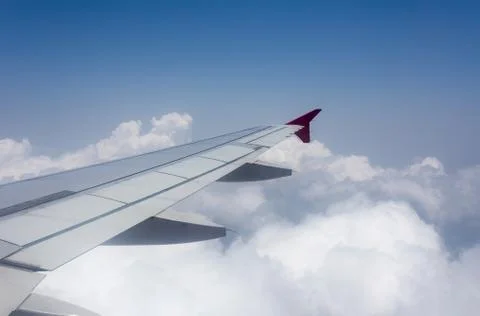 White clouds and blue sky Stock Photos