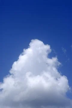 White clouds and blue sky at Bombay Mumbai, Maharashtra, India Stock Photos