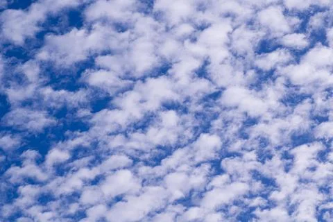 White clouds and blue sky Foto stock