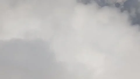 White clouds and the Kapuas River are visible from the sky Stock Footage 311308080