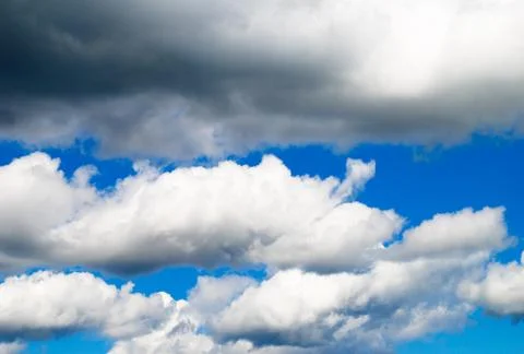 White clouds and sky Stock Photos