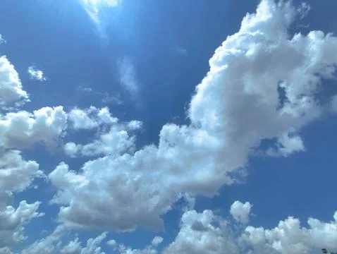 White clouds and sky Foto stock