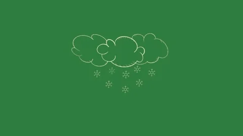 White clouds and snow flakes stars Stock Footage 336948545