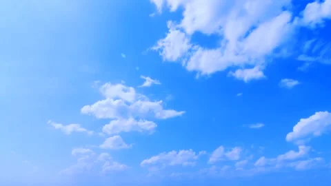 White clouds are floating in the sky Stock Footage 320003684