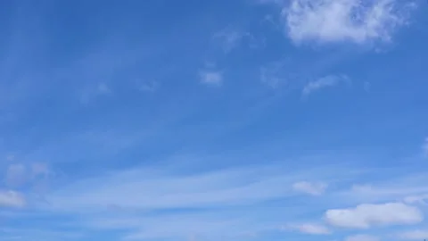 White Clouds are flying across the blue sky. Timelapse Stock-Footage 333694039