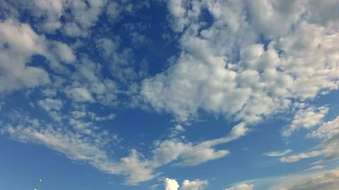 White clouds on background of sky on sunny day. Stock Footage 169760140