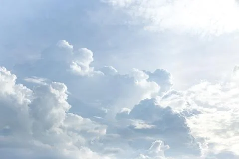 White clouds background texture pattern Stock Photos