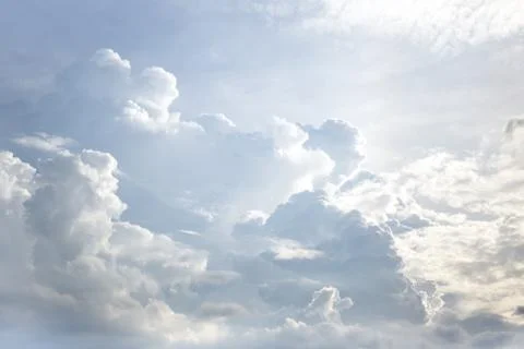 White clouds background texture pattern Stock Photos