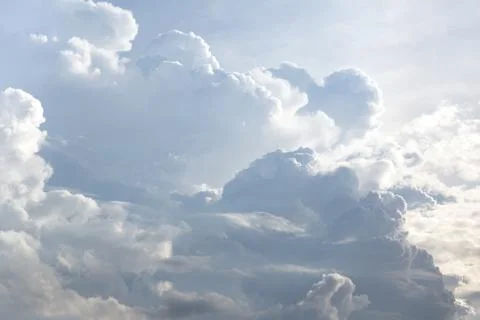 White clouds background texture pattern Foto stock