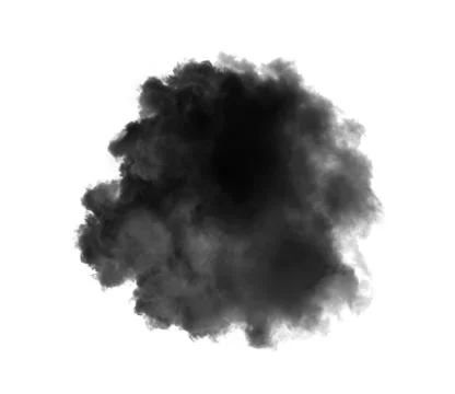 White clouds on black background Stock Photos