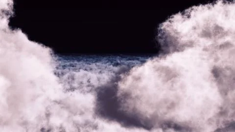 White clouds in blue sky 3d rendering 스톡 일러스트