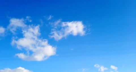 White clouds with blue sky background timelaps footage Stock Footage 125647344