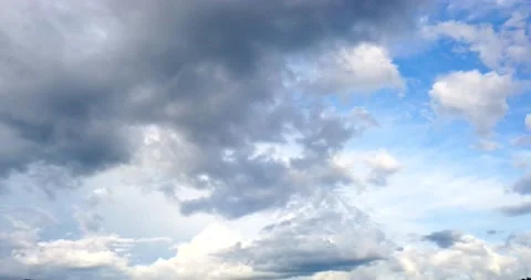 White clouds with blue sky background timelaps footage Video stock 133208190