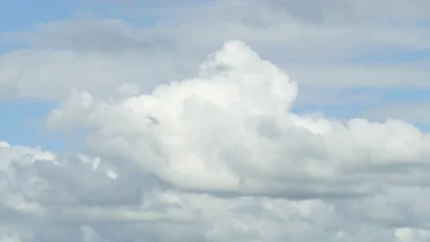White clouds, blue sky, background image, Germany, Europe Stock Footage 135662871