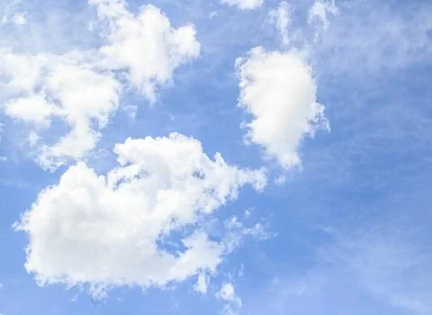 White clouds with blue sky background Foto stock