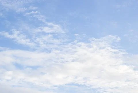 White clouds with blue sky background Stock Photos