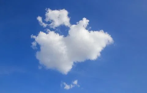 White clouds with blue sky background Stock Photos