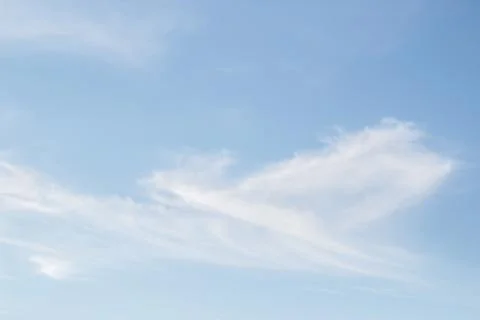 White clouds with blue sky background Stock Photos