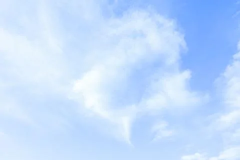 White clouds on blue sky. background texture Photos
