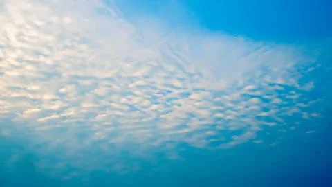White clouds with blue sky in background, clouds in horizon blue sky Stock Photos