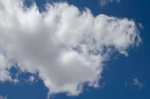 White clouds on a blue sky. Background. Foto stock