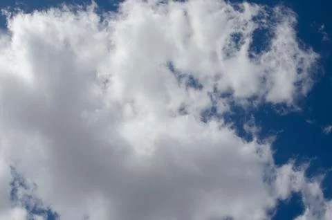 White clouds on a blue sky. Background. Foto stock