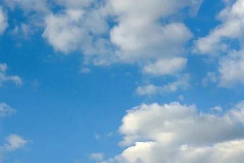 White clouds in the blue sky, background of white clouds in the sky Stock Photos