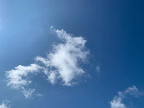 White clouds in the blue sky background ep158 Stock Photos