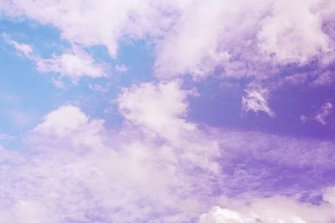 White clouds with blue sky background Stock Photos