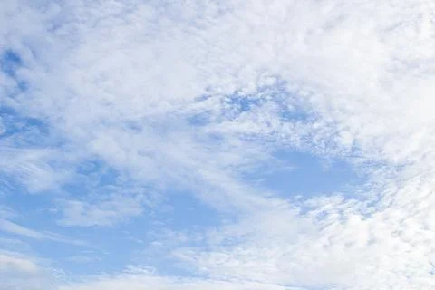 White clouds with blue sky background Foto stock