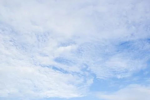 White clouds with blue sky background Stock Photos