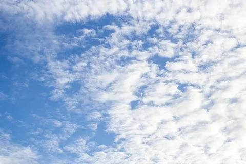 White clouds with blue sky background Foto stock