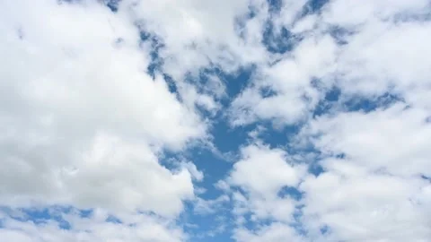White clouds on blue sky. Cloudscape. Stock Footage 155770628