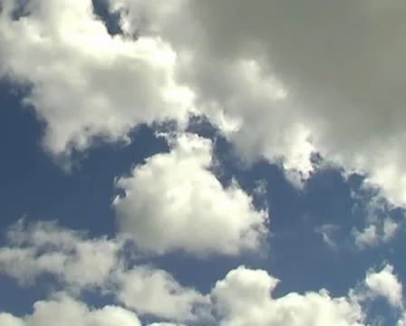 White clouds in the blue sky Stock Footage 24821956